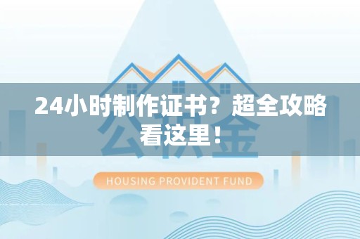 龙文24小时制作证书？超全攻略看这里！